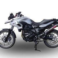 Exhaust compatible with Bmw F700GS 2011-2015, Powercone Evo, Slip-on exhaust including removable db killer and link pipe, EPA-compliant 