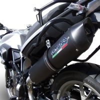 Exhaust compatible with Bmw F700GS 2016-2018, Furore Evo4 Nero, Slip-on exhaust including removable db killer and link pipe, EPA-compliant 