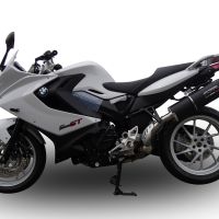 Exhaust compatible with Bmw F800GT 2017-2019, Furore Evo4 Nero, Slip-on exhaust including removable db killer and link pipe, EPA-compliant 