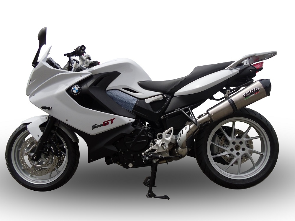 GPR exhaust compatible with  Bmw F800GT 2017-2019, New Grand Prix Evo Titanium, Slip-on exhaust including removable db killer and link pipe, EPA-compliant 