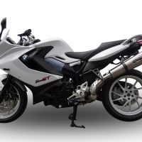 GPR exhaust compatible with  Bmw F800GT 2017-2019, New Grand Prix Evo Titanium, Slip-on exhaust including removable db killer and link pipe, EPA-compliant 
