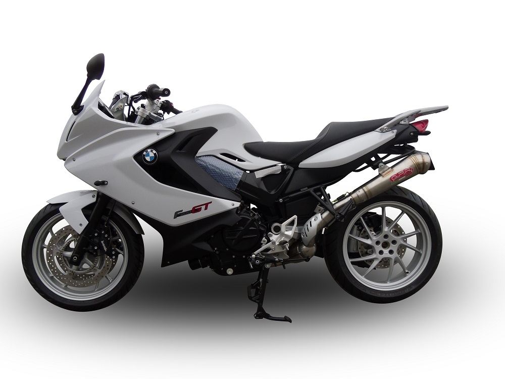 Exhaust compatible with Bmw F800GT 2012-2016, Powercone Evo, Slip-on exhaust including removable db killer and link pipe, EPA-compliant 