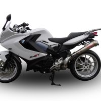 Exhaust compatible with Bmw F800GT 2012-2016, Powercone Evo, Slip-on exhaust including removable db killer and link pipe, EPA-compliant 