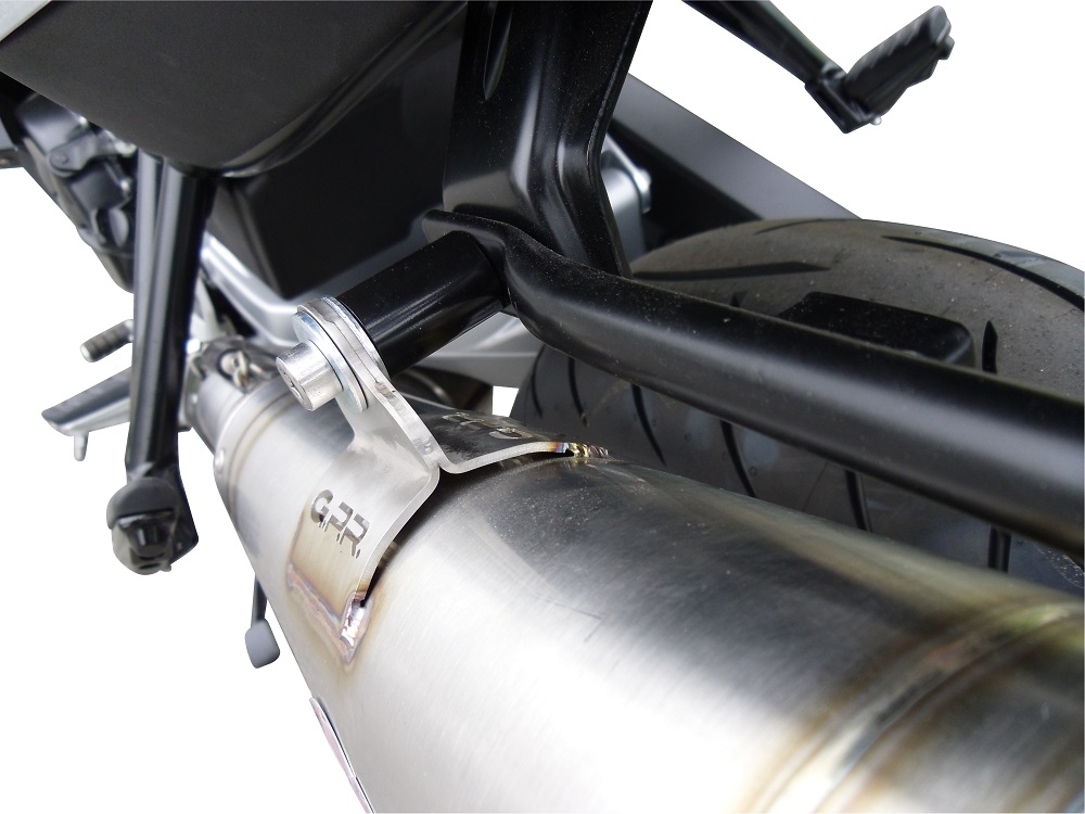 Exhaust compatible with Bmw F800GT 2012-2016, Powercone Evo, Slip-on exhaust including removable db killer and link pipe, EPA-compliant 