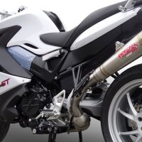 Exhaust compatible with Bmw F800GT 2012-2016, Powercone Evo, Slip-on exhaust including removable db killer and link pipe, EPA-compliant 