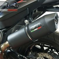 Exhaust compatible with Bmw F800R 2017-2019, Furore Evo4 Nero, Slip-on exhaust including removable db killer and link pipe, EPA-compliant 