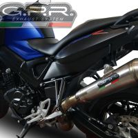 Exhaust compatible with Bmw F800R 2009-2014, Powercone Evo, Slip-on exhaust including removable db killer and link pipe, EPA-compliant 