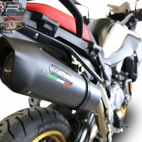 Exhaust compatible with Bmw F 800 Gs 2024-2025, Furore Evo4 Nero, Slip-on exhaust including removable db killer and link pipe, EPA-compliant 
