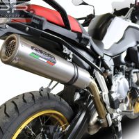 Exhaust compatible with Bmw F850GS - Adventure 2018-2020, M3 Inox , Slip-on exhaust including removable db killer and link pipe, EPA-compliant 