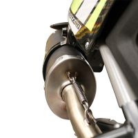 Exhaust compatible with Fantic Motor 125 M Performance 2019-2020, Furore Nero, Slip-on exhaust including removable db killer and link pipe, EPA-compliant 