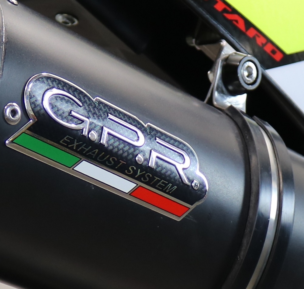 Exhaust compatible with Fantic Motor XEF 125 Enduro 125 Competition/Performance 2021-2024, Furore Evo4 Nero, Slip-on exhaust including removable db killer and link pipe, not EPA-compliant 