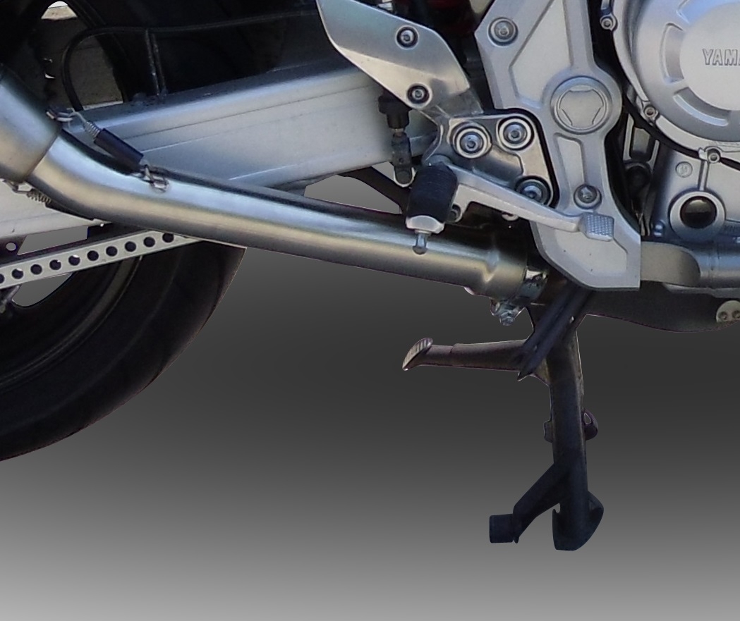 Exhaust compatible with Yamaha Fzs 1000 Fazer 2001-2005, Albus Ceramic, Slip-on exhaust including removable db killer and link pipe, EPA-compliant 