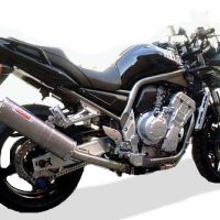 Exhaust compatible with Yamaha Fzs 1000 Fazer 2001-2005, Albus Ceramic, Slip-on exhaust including removable db killer and link pipe, EPA-compliant 