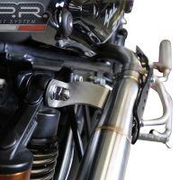 Exhaust compatible with F.B. Mondial Hps 300 2021-2022, F205, Slip-on exhaust including removable db killer and link pipe, EPA-compliant 