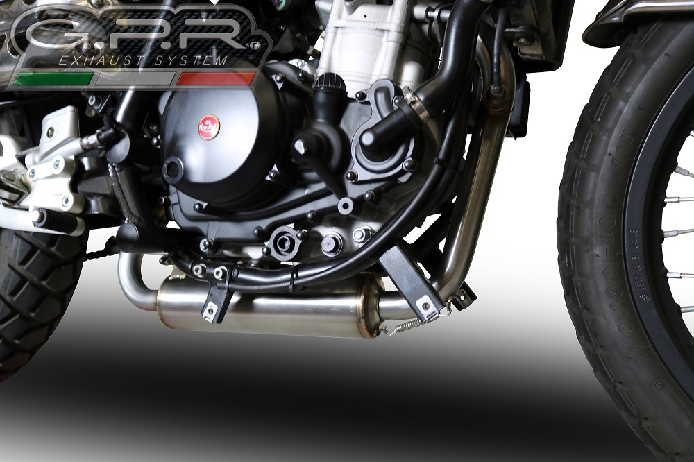 Exhaust compatible with F.B. Mondial Hps 300 2018-2019, Decatalizzatore, Decat pipe 