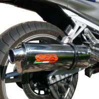 Exhaust compatible with Yamaha FJR1300 2001-2005, Trioval, Dual slip-on including removable db killers and link pipes, EPA-compliant 