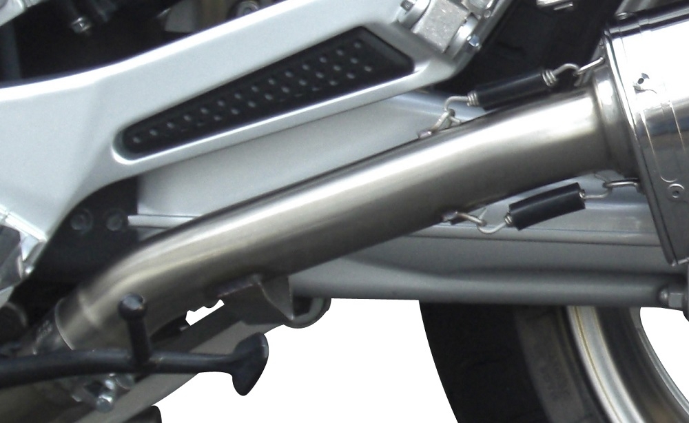 Exhaust compatible with Yamaha FJR1300 2017-2020, Furore Evo4 Nero, Dual slip-on including removable db killers and link pipes, not EPA-compliant 