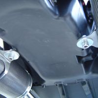 Exhaust compatible with Honda Fmx 650 2005-2008, Inox Tondo, Dual slip-on including removable db killers and link pipes, not EPA-compliant 
