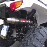 Exhaust compatible with Polaris Predator 500 2003-2010, Deeptone Atv, Slip-on exhaust including removable db killer and link pipe, EPA-compliance NOT required 