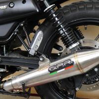 Exhaust compatible with Moto Guzzi V7 III Special-Stone-Carbon 2017-2018, Vintacone, Full system exhaust 