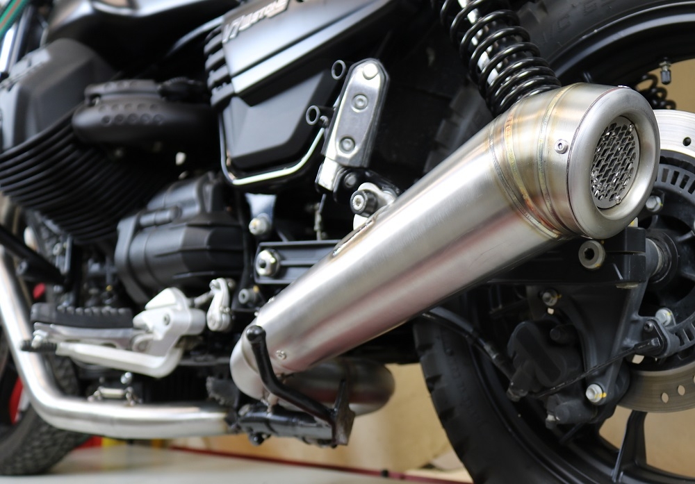 Exhaust compatible with Moto Guzzi V7 III Special-Stone-Carbon 2017-2018, Powercone Evo, Full system exhaust 