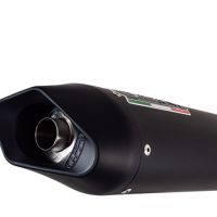 Exhaust compatible with Aprilia Dorsoduro 900 2017-2020, Furore Nero, Dual slip-on exhausts including link pipes 