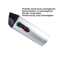 GPR exhaust compatible with Tuning TUNING 1980-2021, Furore alluminio, Universal racing silencer, without link pipe 