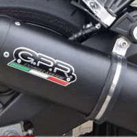 Exhaust compatible with Yamaha FZ-8 2010-2016, Furore Nero, Slip-on exhaust including removable db killer and link pipe, EPA-compliant 