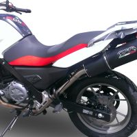 Exhaust compatible with Bmw G650GS - Sertao 2010-2016, Furore Poppy, Slip-on exhaust including removable db killer and link pipe, not EPA-compliant 