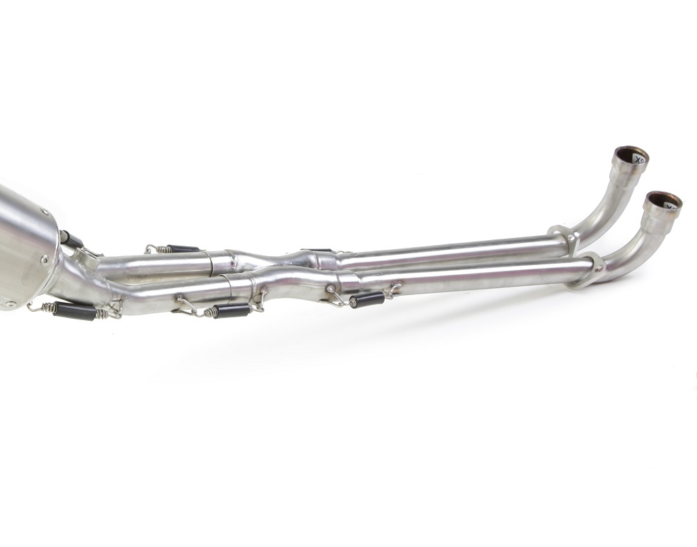 Exhaust compatible with Yamaha T-Max 500 2001-2011, Trioval, Full system exhaust, including removable db killer 