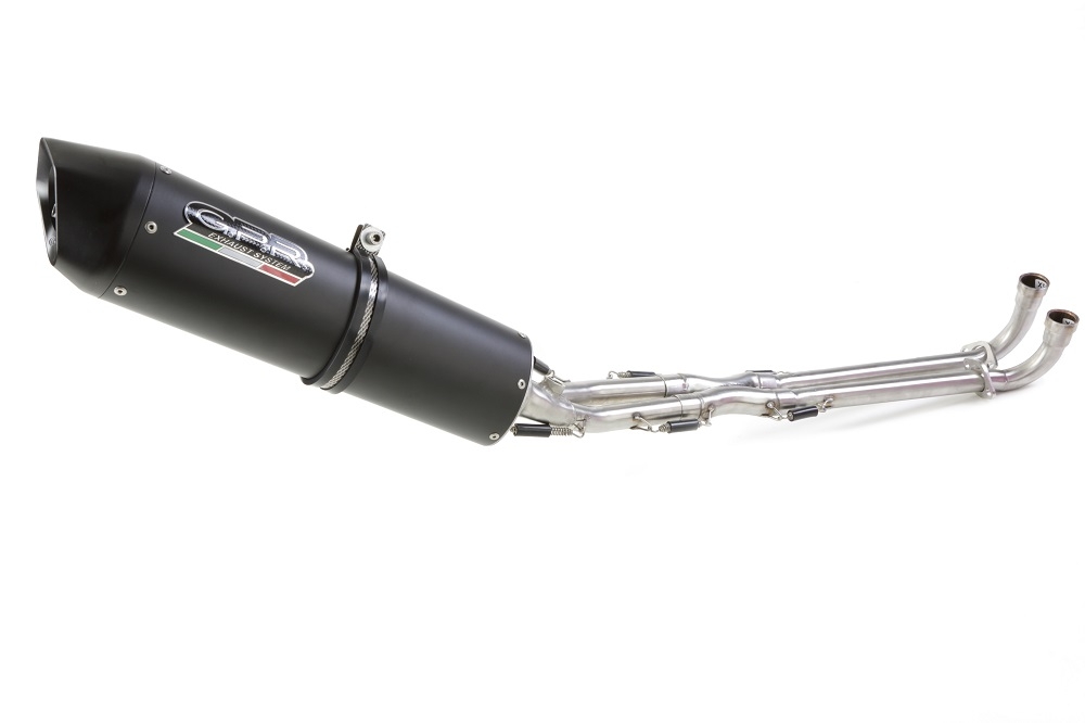Exhaust compatible with Yamaha T-Max 530 2012-2016, Furore Nero, Full system exhaust, including removable db killer 