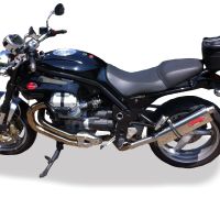 Exhaust compatible with Moto Guzzi Griso 1100 2005-2008, Trioval, Slip-on exhaust including removable db killer and link pipe, not EPA-compliant 