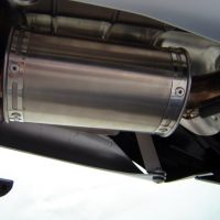 Exhaust compatible with Suzuki GSR600 2006-2011, Alluminio Ghost, Slip-on exhaust including removable db killer and link pipe, EPA-compliant 