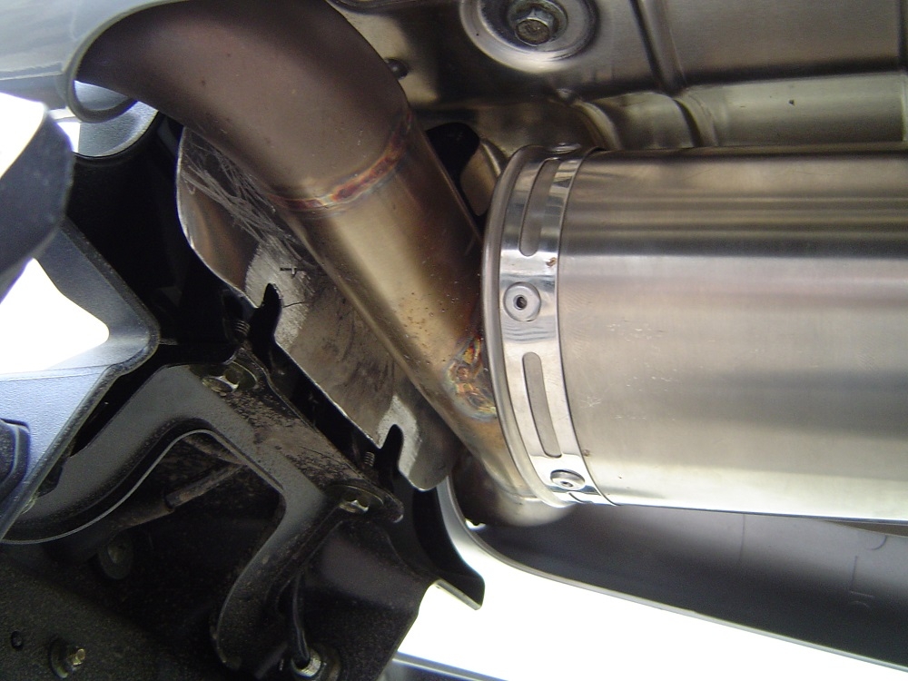 Exhaust compatible with Suzuki GSR600 2006-2011, Alluminio Ghost, Slip-on exhaust including removable db killer and link pipe, EPA-compliant 