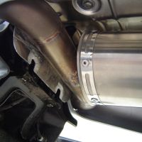 Exhaust compatible with Suzuki GSR600 2006-2011, Alluminio Ghost, Slip-on exhaust including removable db killer and link pipe, EPA-compliant 