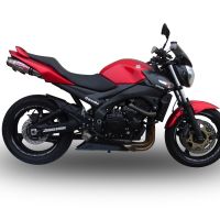 Exhaust compatible with Suzuki GSR600 2006-2011, Deeptone Inox, Dual slip-on including removable db killers and link pipes, EPA-compliant 