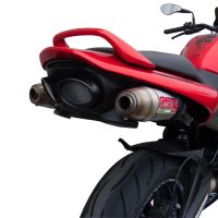 Exhaust compatible with Suzuki GSR600 2006-2011, Deeptone Inox, Dual slip-on including removable db killers and link pipes, EPA-compliant 