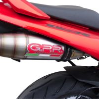 Exhaust compatible with Suzuki GSR600 2006-2011, Deeptone Inox, Dual slip-on including removable db killers and link pipes, EPA-compliant 