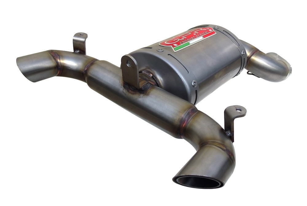 Exhaust compatible with Suzuki GSR600 2006-2011, Alluminio Ghost, Slip-on exhaust including removable db killer and link pipe, EPA-compliant 