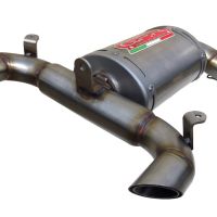 Exhaust compatible with Suzuki GSR600 2006-2011, Alluminio Ghost, Slip-on exhaust including removable db killer and link pipe, EPA-compliant 