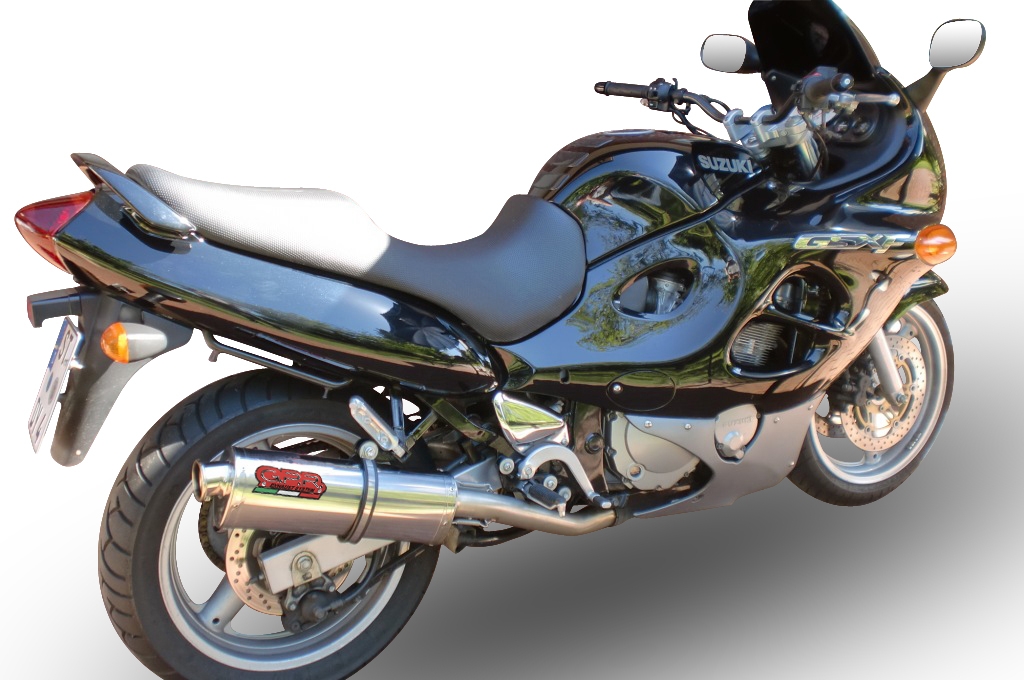 Exhaust compatible with Suzuki Gsx 600 F 1998-2005, Trioval, Slip-on exhaust including removable db killer and link pipe, EPA-compliant 