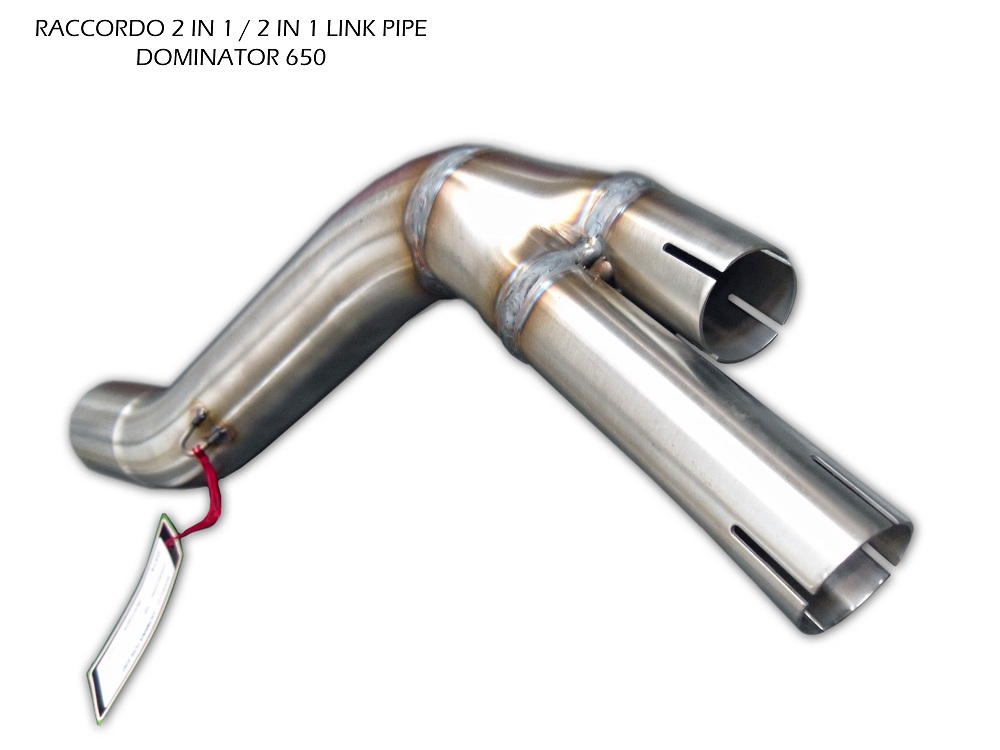 Exhaust compatible with Honda Dominator NX650 1988-2001, Ghisa , Mid-Full system exhaust including removable db killer 