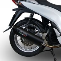 Exhaust compatible with Honda Dylan 150 2000-2006, Furore Nero, Full system exhaust, including removable db killer 