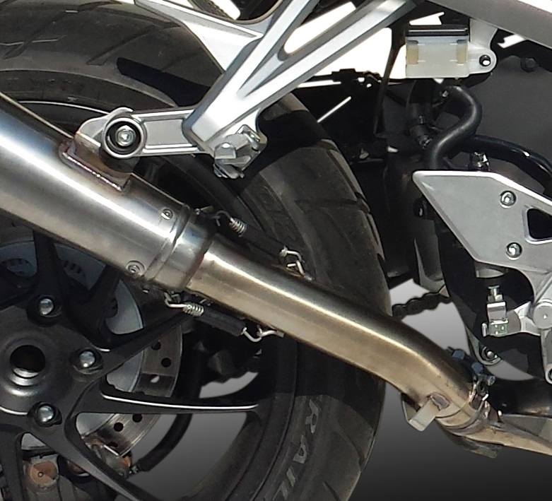 Exhaust compatible with Honda Crossrunner 800 VFR800X 2017-2020, Powercone Evo, Slip-on exhaust including removable db killer and link pipe, EPA-compliant 