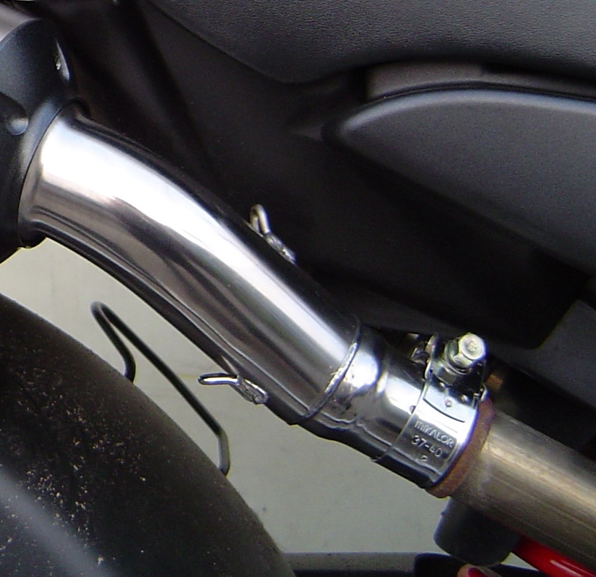Exhaust compatible with Honda Hornet 900 CB900F 2002-2005, Satinox , Dual slip-on including removable db killers and link pipes, EPA-compliant 