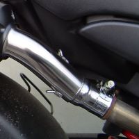Exhaust compatible with Honda Hornet 900 CB900F 2002-2005, Satinox , Dual slip-on including removable db killers and link pipes, EPA-compliant 