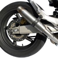 Exhaust compatible with Honda CBR600F 2011-2014, Deeptone Inox, Slip-on exhaust including removable db killer and link pipe, EPA-compliant 