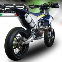 Exhaust compatible with Husqvarna FC450 2016-2017, Albus Ceramic, Full system exhaust, including removable db killer 