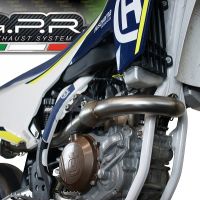 Exhaust compatible with Husqvarna FC450 2016-2017, Albus Ceramic, Full system exhaust, including removable db killer 