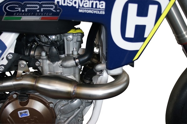 Exhaust compatible with Husqvarna FC450 2016-2017, Furore Nero, Full system exhaust, including removable db killer 